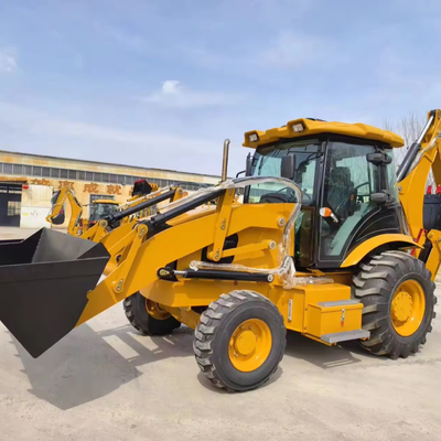 Χρησιμοποιούμενος φορτωτής γύρισμα Caterpillar CAT 416E 420E 420F 430F Τρακτόρας με έτοιμο εμπρόσθιο φορτωτή