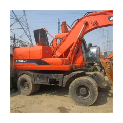 Αρχικό 2010 Doosan DH150W-7 15 τόνων σκάφτης με μακρά διάρκεια ζωής και υδραυλική βαλβίδα