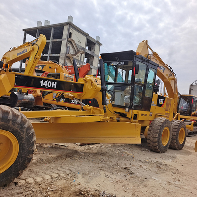 Μηχανή Cummins 17000 KG Caterpillar 140H Motor Grader σε απόθεμα για κατασκευή δρόμου