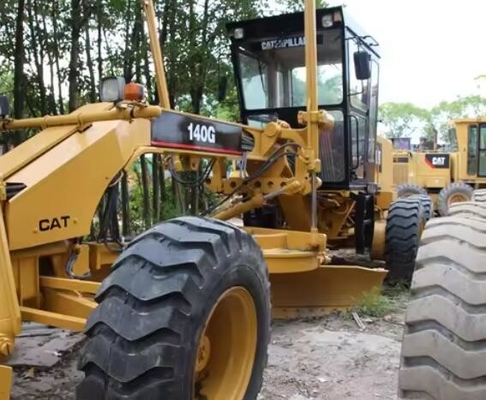 2018 Χρησιμοποιούμενο CAT 140K Grader 17000 KG Δεύτερο χέρι Original Wheel Motor Grader