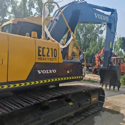 Χρησιμοποιούμενος εξορυκτής Volvo EC210D με αρχικό υδραυλικό κύλινδρο 21 τόνων λειτουργικού βάρους
