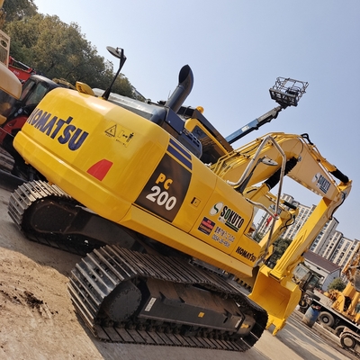 Χρησιμοποιούμενη ιαπωνική Komatsu pc200-8 Υδραυλική εκσκαφέας με υδραυλικό κύλινδρο