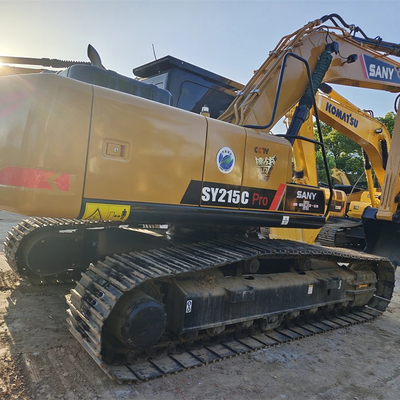 ISUZU Μηχανή Χρησιμοποιείται Sany SY215C Υδραυλική Excavator Crawler για κατασκευαστικό εξοπλισμό