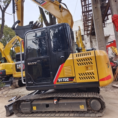 Sany SY75C SY60C Crawler Excavator με χωρητικότητα 0.65 Bucket και κινητήρα ISUZU AU-4LE2X