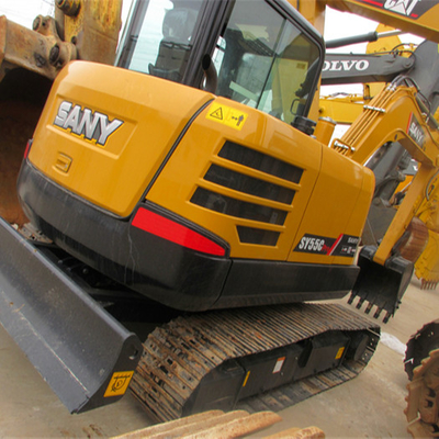 Δεύτερο χέρι Sany SY55C 5,5 τόνων Αρχικό υδραυλικό Excavator Crawler