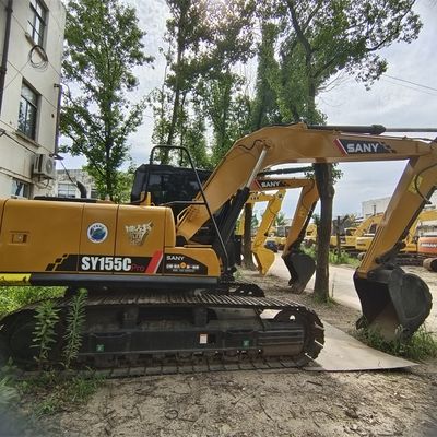 Χρησιμοποιούμενος εξορυκτής SANY SY155H με πρωτότυπο υδραυλικό κύλινδρο σε εξαιρετική κατάσταση