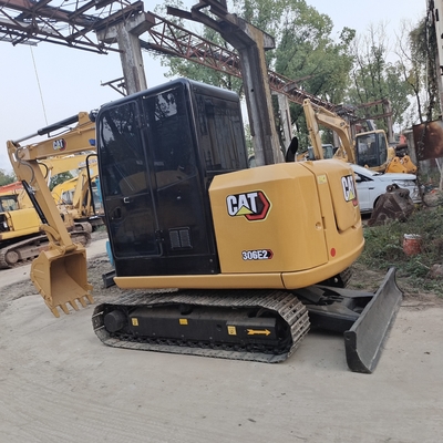 Ιαπωνική προέλευση Χρησιμοποιούμενη CAT 306 Μίνι Εκσκαφέας 6 τόνων Μηχανή Μετακίνησης Γης με ισχύ 41,5KW