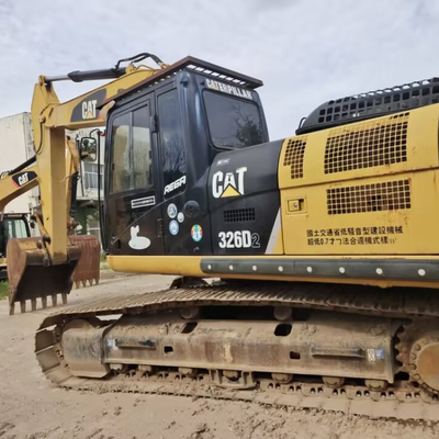 Χρησιμοποιούμενη Caterpillar 326d Crawler Excavator με Winch Δεύτερο Χέρι CAT Μεγάλη Εκσκαφέας