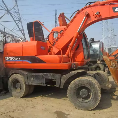 DB58TIS Μηχανή Doosan DH150W-7 τροχοσκαφές Original Korea15ton Digger με εξαρτήματα
