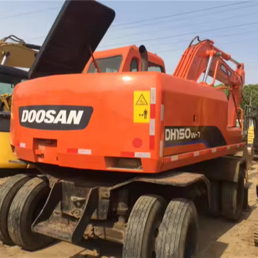 15 τόνων Digger Doosan DH150W-7 Εξαγωγέας τροχών με αρχικό υδραυλικό κύλινδρο της Κορέας