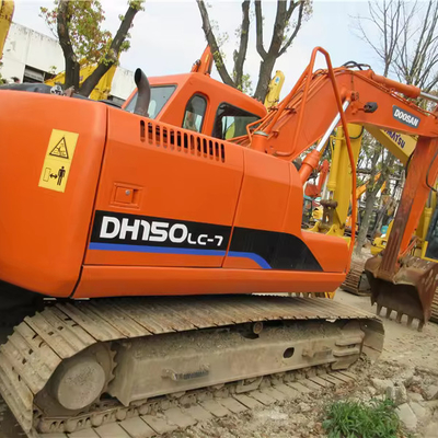 15 τόνων Doosan DH150-7 σκάφτης/αρχικός μεταχειρισμένος εξορυκτής με αρχική υδραυλική αντλία