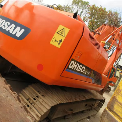Χρησιμοποιούμενη εκσκαφέας Doosan DH150lc-7 Εκσκαφέας 15 τόνων με 71KW ισχύ και 1200 ώρες εργασίας