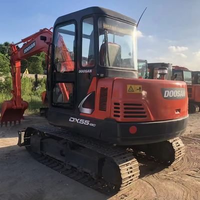 5 τόνων 5,5 τόνων Mini Doosan Excavator Χρησιμοποιείται Doosan Dx55 με ORIGINAL υδραυλικό κύλινδρο