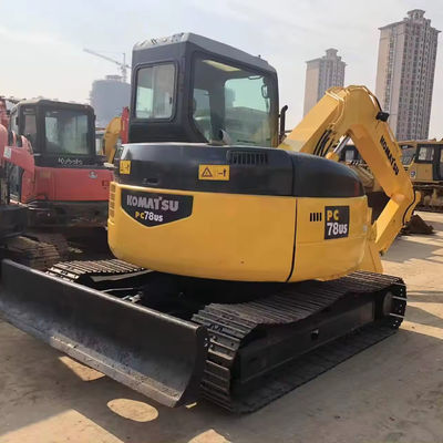 Χρησιμοποιήθηκε Ιαπωνία 7 τόνων Excavators PC78US Δεύτερο χέρι Komatsu Excavator σε καλή κατάσταση