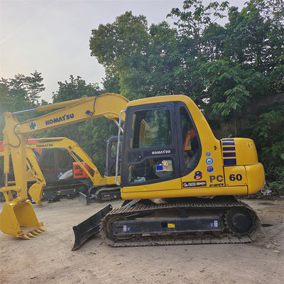 6300kg Χρησιμοποιούμενη ανασκαφή Komatsu PC60-7 6 τόνων με 800 ώρες εργασίας στη Σαγκάη