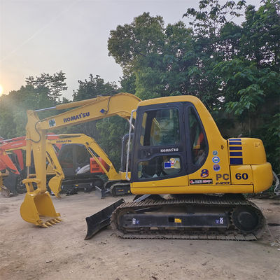 800 ώρες εργασίας Αρχικό εξορυκτικό Komatsu PC60-7 με αρχική υδραυλική αντλία