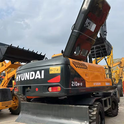 Χρησιμοποιούμενος Hyundai 210w-9 Excavator 21 Ton 1.2M3 χωρητικότητα κουβάς 35 ονομαστική ταχύτητα μεταχειρισμένο