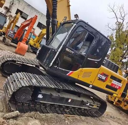 ISUZU Μηχανή Χρησιμοποιείται Sany SY215C Υδραυλική Excavator Crawler για κατασκευαστικό εξοπλισμό