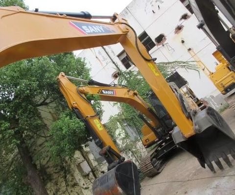 Ακατάπαυσες επιδόσεις εργασίας SANY SY155H Εκσκαφέας με αρχικό υδραυλικό κύλινδρο