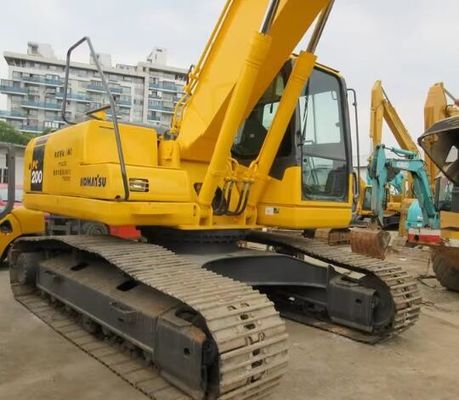 20 τόνους Χρησιμοποιηθέντες εξορυκτές Komatsu PC200-7 και PC220-7 Δεύτερο χέρι σκάφτης Craweler τροχός