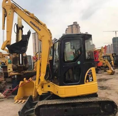 3500 KG Χρησιμοποιηθέντες Μίνι Εκσκαφέας Komatsu PC35 PC40 PC55 PC56 PC30 PC15 PC20 Ιαπωνία Εισαγωγή