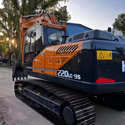 Ιαπωνία HYUNDAI220-9S Χρησιμοποιούμενη εξορυκτική μηχανή με 35 ονομαστική ταχύτητα και μέγιστο βάθος ανασκαφής 6810MM