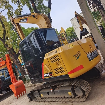 Χρησιμοποιούμενος Sany SY75C Excavator Original Engine 7.5 Ton Sany Mini Excavator για την κατασκευή