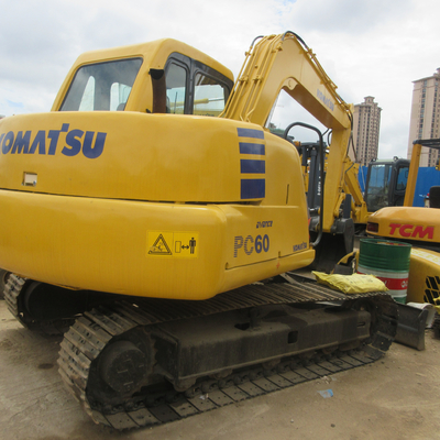 Ιαπωνία Αρχική Komatsu PC60-7 PC55MR Μίνι Εκσκαφέας 20 Τόνων με χωρητικότητα κουβάς 0,37CBM