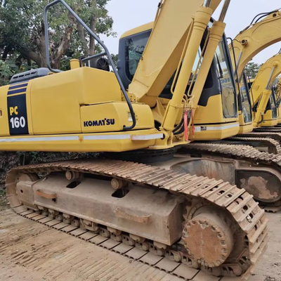Εκσκαφέας κομάτσου PC160-7 με 890 ώρες εργασίας και βάρος λειτουργίας 16300 kg